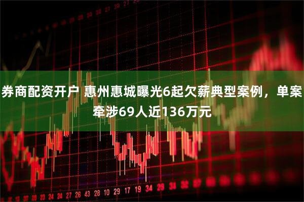 券商配资开户 惠州惠城曝光6起欠薪典型案例，单案牵涉69人近136万元